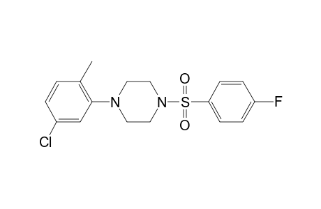 1-(5-Chloro-2-methylphenyl)-4-[(4-fluorophenyl)sulfonyl]piperazine