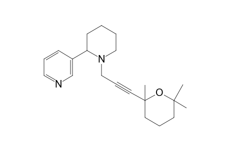 Piperidine, 2-(3-pyridinyl)-1-[3-(tetrahydro-2,6,6-trimethyl-2H-pyran-2-yl)-2-propynyl]-