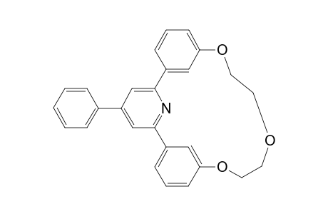1-Aza-6,9,12-trioxa-3,5;13,15-diphenylene-2,16-(p-phenyl pyridine)-cyclohexadecane