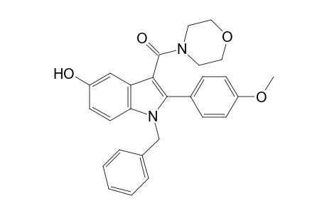 (1-Benzyl-5-hydroxy-2-(4-methoxyphenyl)-1H-indol-3-yl)(morpholino)methanone