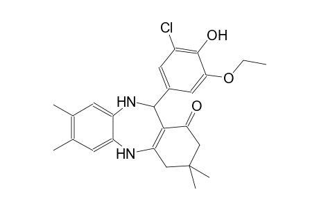 1H-dibenzo[b,e][1,4]diazepin-1-one, 11-(3-chloro-5-ethoxy-4-hydroxyphenyl)-2,3,4,5,10,11-hexahydro-3,3,7,8-tetramethyl-