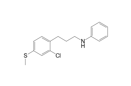 N-(3-(2-Chloro-4-(methylthio)phenyl)propyl)aniline