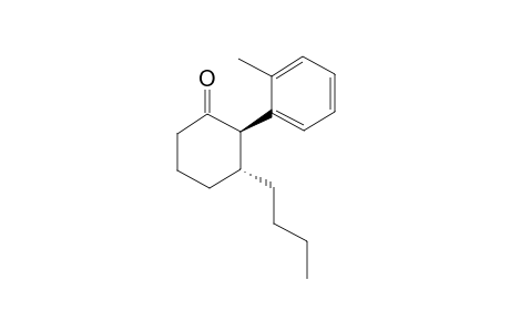trans-3-Butyl-2-(o-tolyl)cyclohexan-1-one