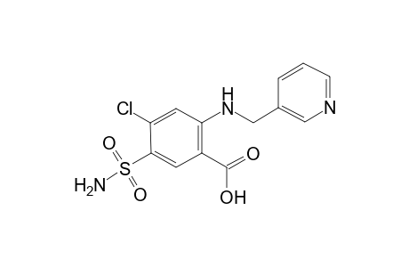 4-Chloro-2-[(pyridin-3-ylmethyl)amino]-5-sulfamoylbenzoic acid