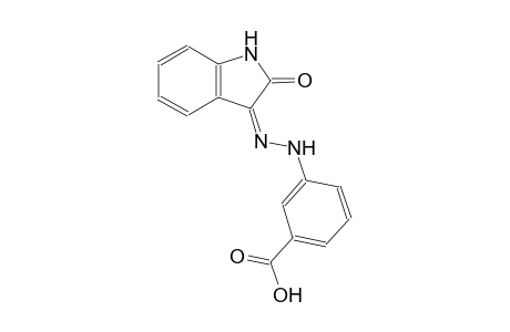 3-[(2Z)-2-(2-oxo-1,2-dihydro-3H-indol-3-ylidene)hydrazino]benzoic acid