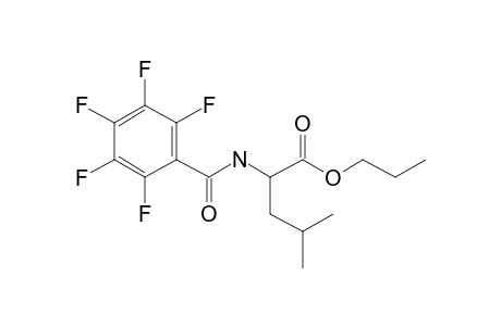 L-Leucine, N-pentafluorobenzoyl-, propyl ester