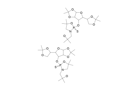 5,5-DIMETHYL-3-(2-METHYL-2-HYDROXYPROPYL)-2-[1,2,5,6-DI-O-ISOPROPYLIDENE-ALPHA-D-GLUCOFURANOSYLOXY]-2-THIO-1,3,2-OXAZAPHOSPHOLIDINE