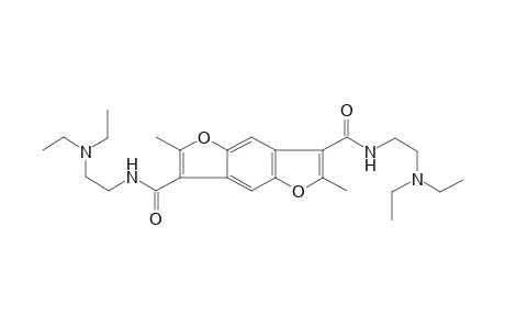 3-N,7-N-bis(2-diethylaminoethyl)-2,6-dimethylfuro[2,3-f][1]benzofuran-3,7-dicarboxamide