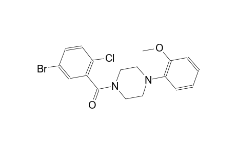 1-(5-bromo-2-chlorobenzoyl)-4-(2-methoxyphenyl)piperazine