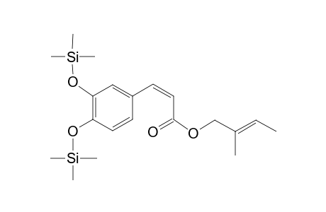 Caffeic acid <(Z)>, 2-methyl-2-butenyl ester, di-TMS