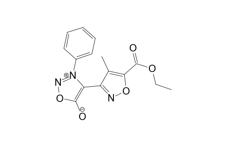 3-(Phenyl)-4-[4'-methyl-5'-(ethoxycarbonyl)oxazol-3'-yl]sydnone
