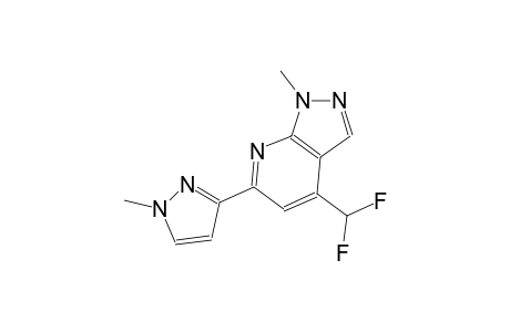 1H-pyrazolo[3,4-b]pyridine, 4-(difluoromethyl)-1-methyl-6-(1-methyl-1H-pyrazol-3-yl)-