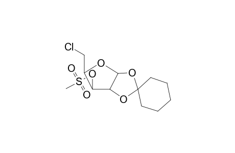 5-(Chloromethyl)-3-[(mehtylsulfonyl)oxy]-5-deoxy-1,2-cyclohexylidene-.alpha.-D-xylofuranose