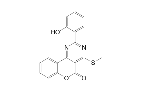 2-(2-Hydroxyphenyl)-4-methylthio-5-oxo-5H-[1]benzopyrano[4,3-d]pyrimidin