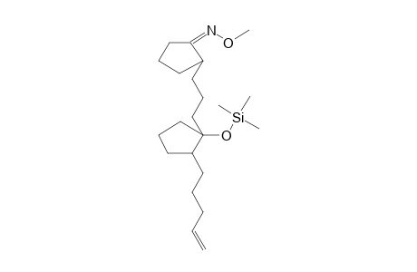 (1Z)-2-(3-(2-(4-Pentenyl)-1-[(trimethylsilyl)oxy]cyclopentyl)propyl)cyclopentanone o-methyloxime