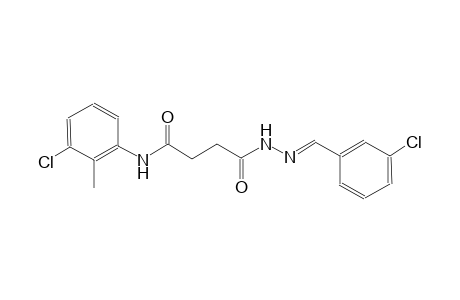 butanoic acid, 4-[(3-chloro-2-methylphenyl)amino]-4-oxo-, 2-[(E)-(3-chlorophenyl)methylidene]hydrazide