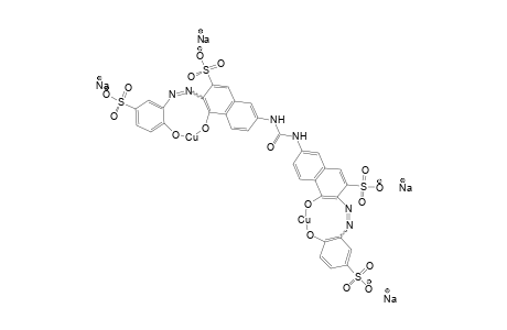 4-Methoxymetanilacid->6,6'-ureylenbis-1-naphthol-3-sulfonacid<-4-methoxymetanilacid/Cu complex, OCH3 to OH
