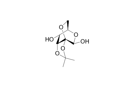 (1S,2R,3R,4R,6S/R)-3,6-Dihydroxy-1,2-O-isopropylidene-5,7-dioxabicyclo[2.2.2]octan
