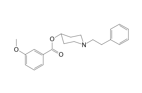 1-(2-Phenylethyl)piperidin-4-yl-3-methoxy benzoate