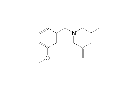 N-(3-Methoxybenzyl)-2-methyl-N-propylprop-2-en-1-amine