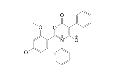 2-(2,4-dimethoxyphenyl)-4-oxo-3,5-diphenyl-4H-1,3-oxazin-3-ium-6-olate