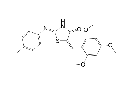 (2Z,5E)-2-[(4-methylphenyl)imino]-5-(2,4,6-trimethoxybenzylidene)-1,3-thiazolidin-4-one