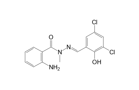 anthranilic acid, (3,5-dichlorosalicylidene)methylhydrazide