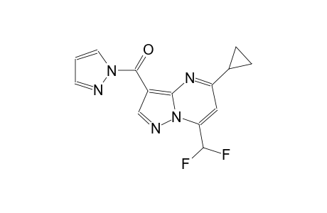 5-cyclopropyl-7-(difluoromethyl)-3-(1H-pyrazol-1-ylcarbonyl)pyrazolo[1,5-a]pyrimidine