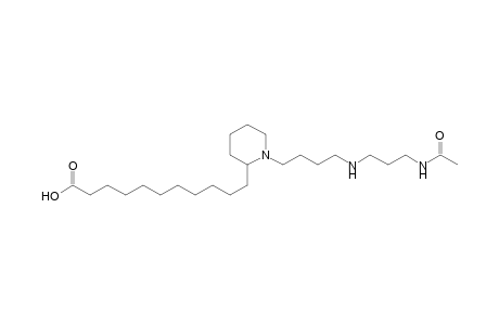 11-[1-(8-acetamido-5-aza-octyl)2-piperidyl]undecanoic acid