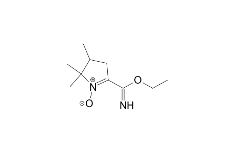 2H-Pyrrole-5-carboximidic acid, 3,4-dihydro-2,2,3-trimethyl-, ethyl ester, 1-oxide