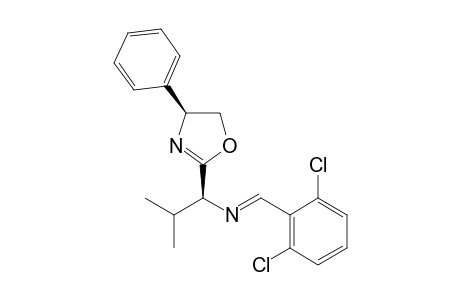 (2,6-Dichlorobenzylidene)-[(S)-2-methyl-1-((S)-4-phenyl-4,5-dihydro-oxazol-2-yl)propyl]amine