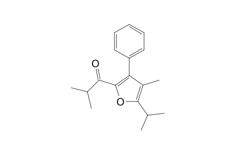 1-(5-isopropyl-4-methyl-3-phenyl-2-furyl)-2-methyl-propan-1-one