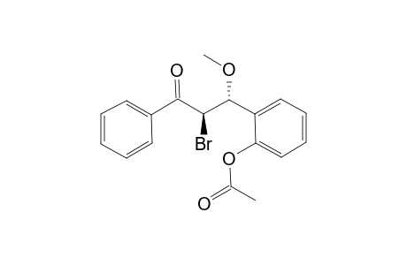 (1R,2R)-2-[2'-Acetoxyphenyl]-2-methoxy-1-benzoyl-1-bromoethane
