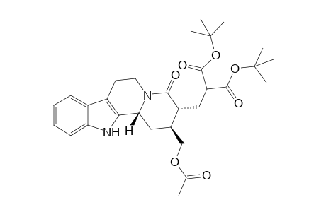 17-Norcorynan-18,18-dicarboxylic acid, 16-(acetyloxy)-21-oxo-, bis(1,1-dimethylethyl) ester, (15.beta.)-(.+-.)-