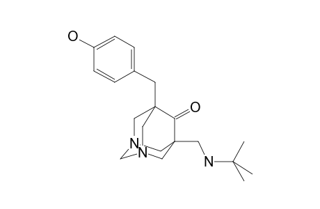 5-[(Tert-butylamino)methyl]-7-(4-hydroxybenzyl)-1,3-diazatricyclo[3.3.1.1(3,7)]decan-6-one