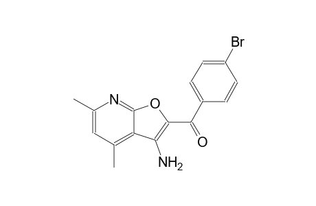 (3-amino-4,6-dimethylfuro[2,3-b]pyridin-2-yl)(4-bromophenyl)methanone