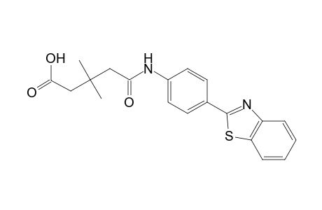 4-{[4-(1,3-benzothiazol-2-yl)phenyl]carbamoyl}-3,3-dimethylbutanoic acid
