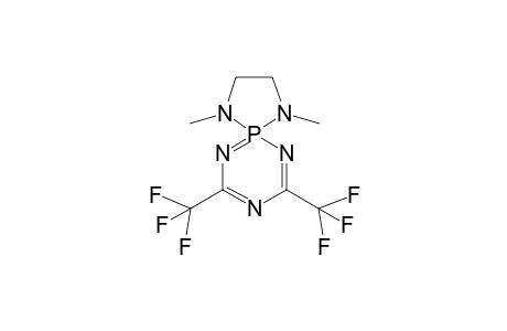 1,4,6,8,10-Pentaaza-5-phospha(5-PV)spiro[4.5]deca-5,7,9-triene, 1,4-dimethyl-7,9-bis(trifluoromethyl)-