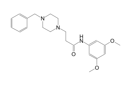 1-piperazinepropanamide, N-(3,5-dimethoxyphenyl)-4-(phenylmethyl)-