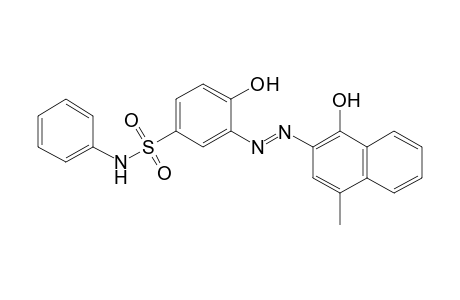 Benzenesulfonamide, 4-hydroxy-3-[2-(1-hydroxy-4-methyl-2-naphthalenyl)diazenyl]-N-phenyl-