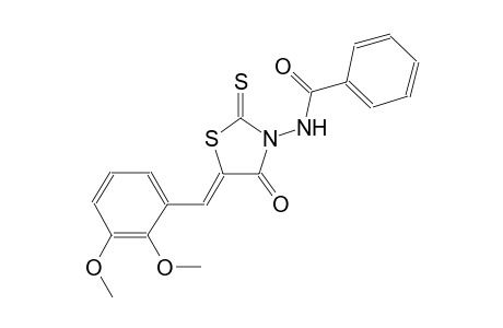 N-[(5Z)-5-(2,3-dimethoxybenzylidene)-4-oxo-2-thioxo-1,3-thiazolidin-3-yl]benzamide