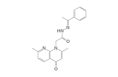 N'-(1-Phenylethylidene)-2-(2,7-dimethyl-4-oxo-1,8-naphthyridin-1(4H)-yl)acetohydrazide