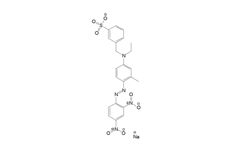 Benzenesulfonic acid, 3-[[[4-[(2,4-dinitrophenyl)azo]-3-methylphenyl]ethylamino]methyl]-, sodium salt