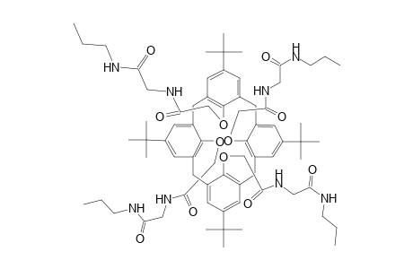 5,11,17,23-tetrakis(t-Butyl)-25,26,27,28-tetrakis{[N-(propylcarbamoyl)methylcarbamoyl]methoxy}-calix[4]arene
