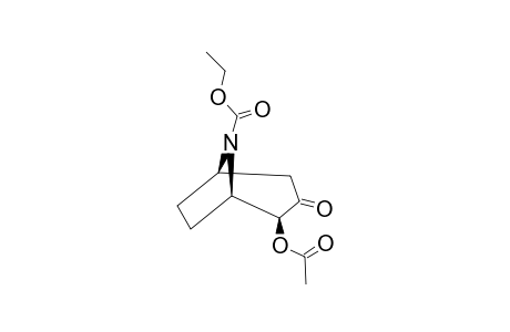 (1R*,2R*,5S*)-(+/-)-2-ACETOXY-3-OXO-8-AZA-BICYCLO-[3.2.1]-OCTANE-8-CARBOXYLIC-ACID-ETHYLESTER