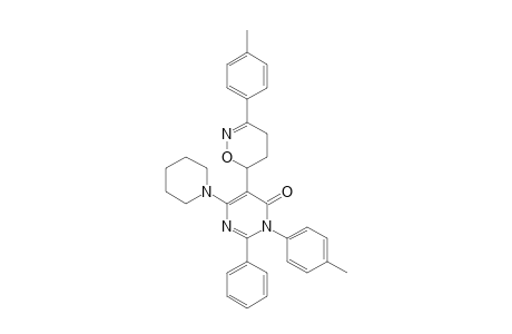 5,6-DIHYDRO-3-(4-METHYLPHENYL)-6-[3'-(4'-METHYLPHENYL)-2'-PHENYL-6'-PIPERIDINO-4'(3'H)-PYRIMIDINOYL]-4H-1,2-OXAZINE