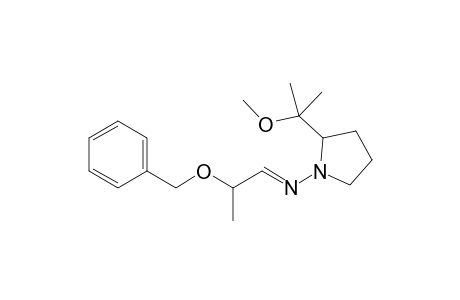 [2-Benzyloxypropylidene]-[2'-(1"-methoxy-1"-methylethyl)pyrrolidin-1'-yl]amine