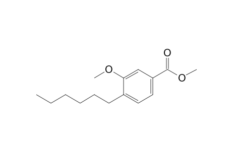 4-Hexyl-3-methoxy-benzoic acid methyl ester