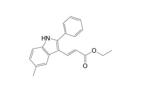 (E)-Ethyl 3-(5-methyl-2-phenylindol-3-yl)prop-2-enoate
