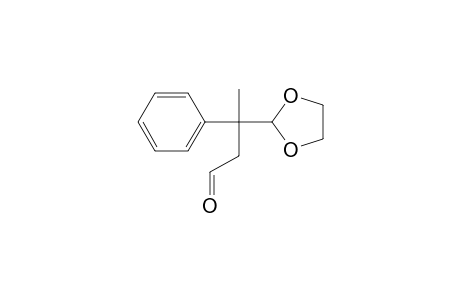 3-(1,3-dioxolan-2-yl)-3-phenyl-butyraldehyde